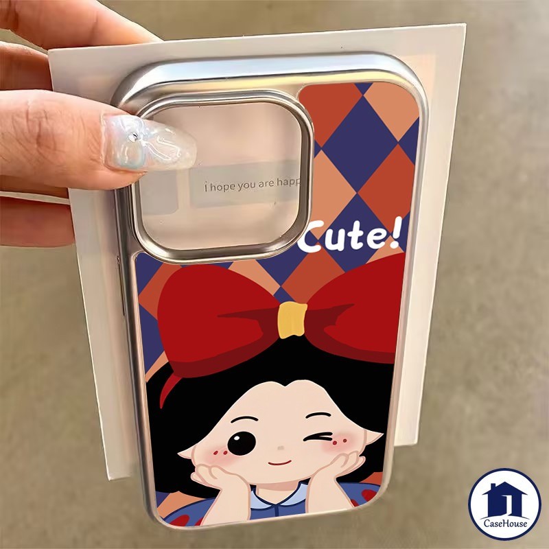 เคสนิ่มชุบใสลายเจ้าหญิงน่ารัก เข้ากันได้กับ iPhone 11 16 15 14 12 13 Pro Max 15 14 16 Pro 14 15 16 7 8 Plus XR X XS Max - รูปที่ 2