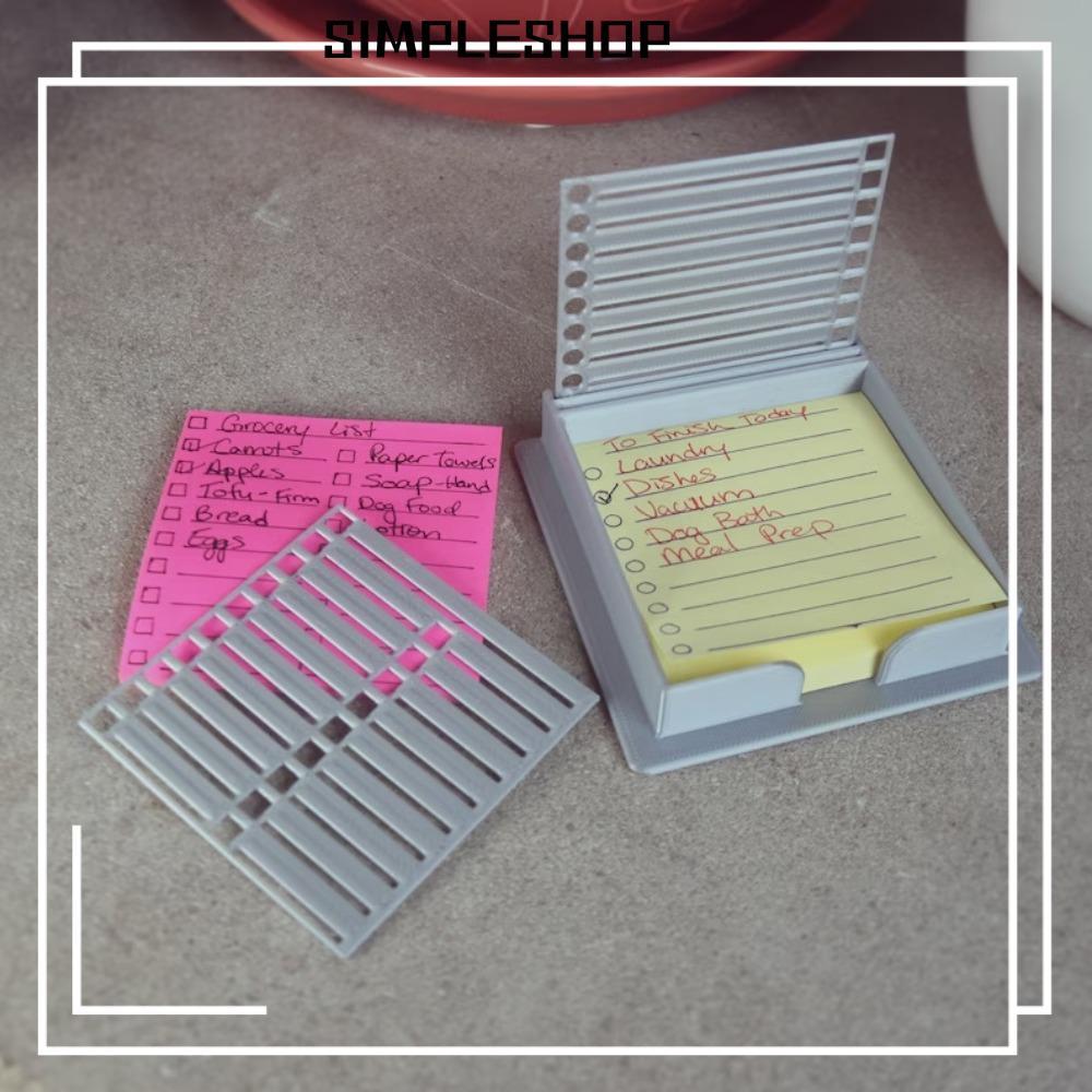 SIMPLESHOP Sticky Note Holder, Sticky Note Organizer Note Box Sticky Note Template, Dispenser Waterp