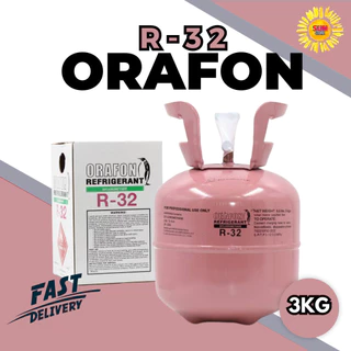 น้ำยาแอร์ R32 มี3ยี่ห้อให้เลือก Orafon Entalpia Veolet บรรจุน้ำยา 3KG (ไม่รวมนน.ถัง)