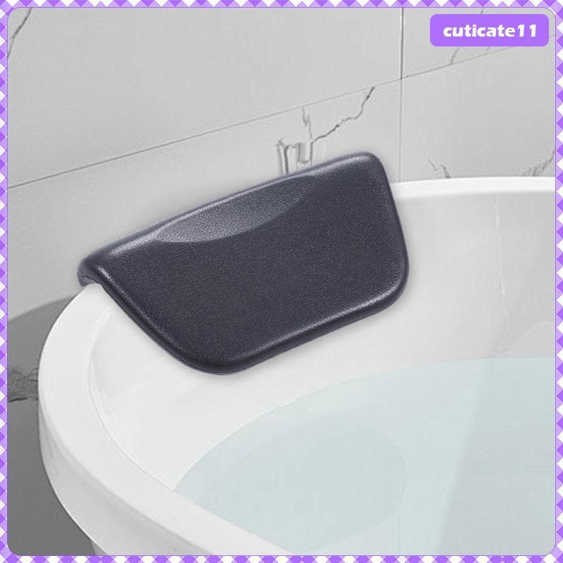 [Cuticate1] หมอนอาบน้ําลื่นกันน้ําดูดถ้วยHeadrest PUสบายอ่างคอสนับสนุนตามหลักสรีรศาสตร์เบาะเหมาะสําห
