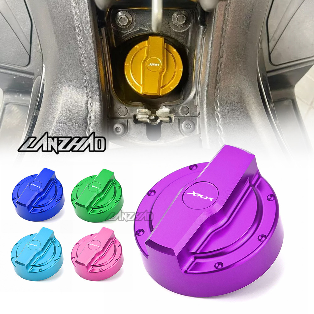 สําหรับ YAMAHA XMAX 300 v1 v2 v3 2017-2026 ฝาครอบถังน้ํามันเชื้อเพลิง CNC ฝาครอบแก๊ส