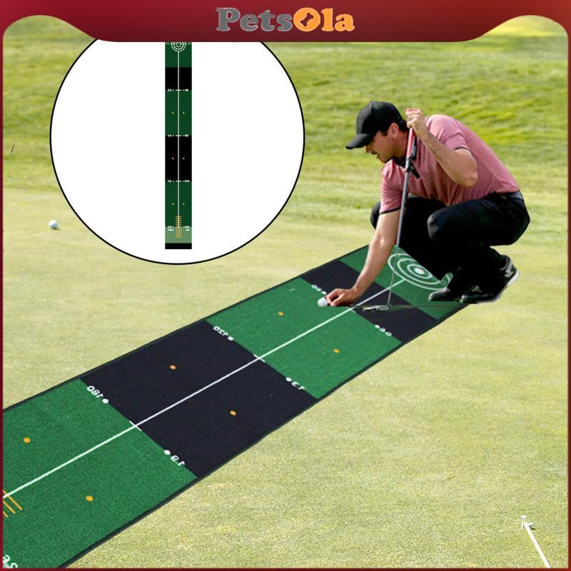 [PETSOLA] Golf Putting Mat Golf Putting Portable Golf Practice Mat Golf Putting ปรับปรุงทักษะกอล์ฟสํ