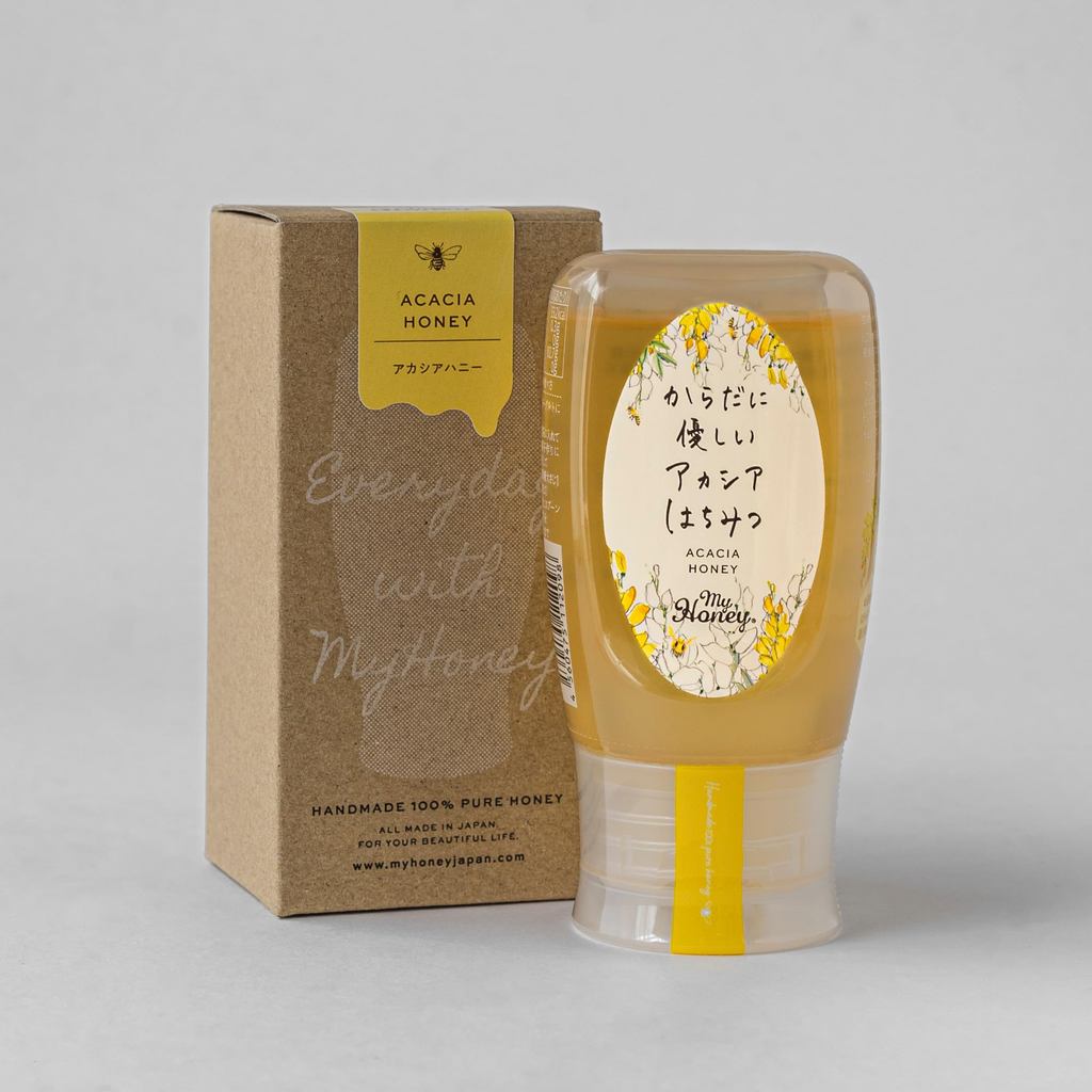 Acacia Honey Tube Bottle 300g x 1/ Gift Box Included/ No Tote Bag [ My Honey - Raw Honey Specialist