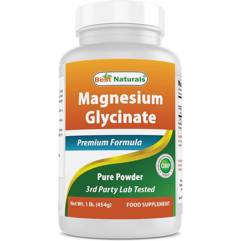 Best Naturals Magnesium Glycinate Powder - 1 Pound (1 LB (Pack of 1))