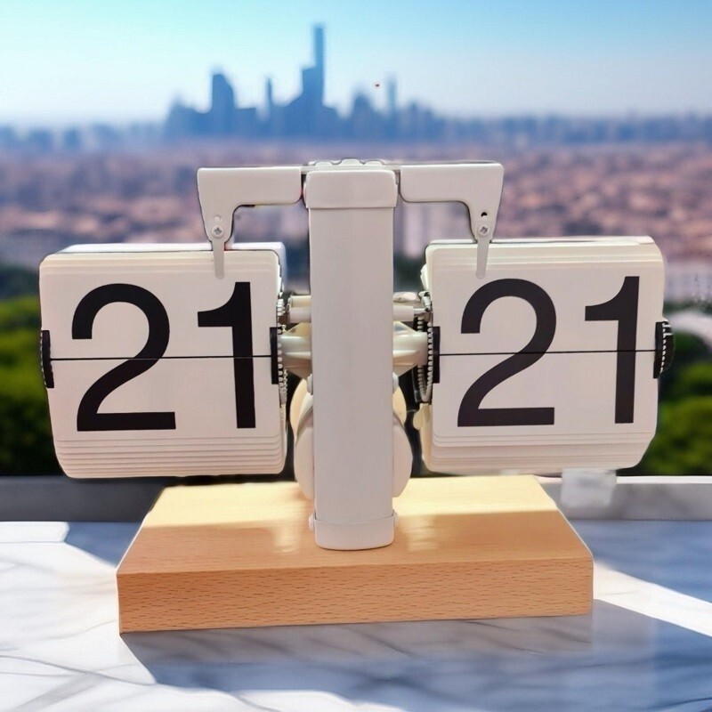 2025 New Style Clock Ornaments Desktop Desktop Desktop Flip When Influencer Placement Tabletop Li