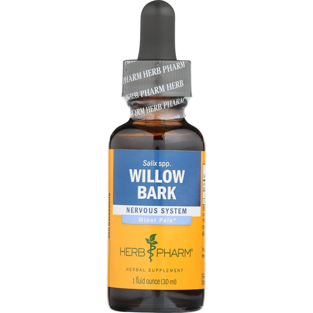 Herb Pharm Willow Bark Liquid Extract สําหรับอาการปวดน้อย - 1 ออนซ์ (DWILL01)