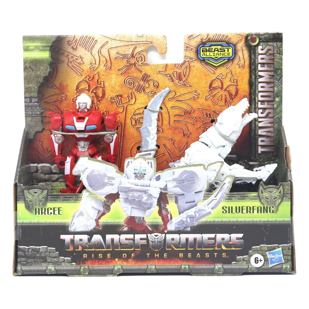 Transformers Rise of the Beasts Arcee & Silverfang Action Figure Set 2pk