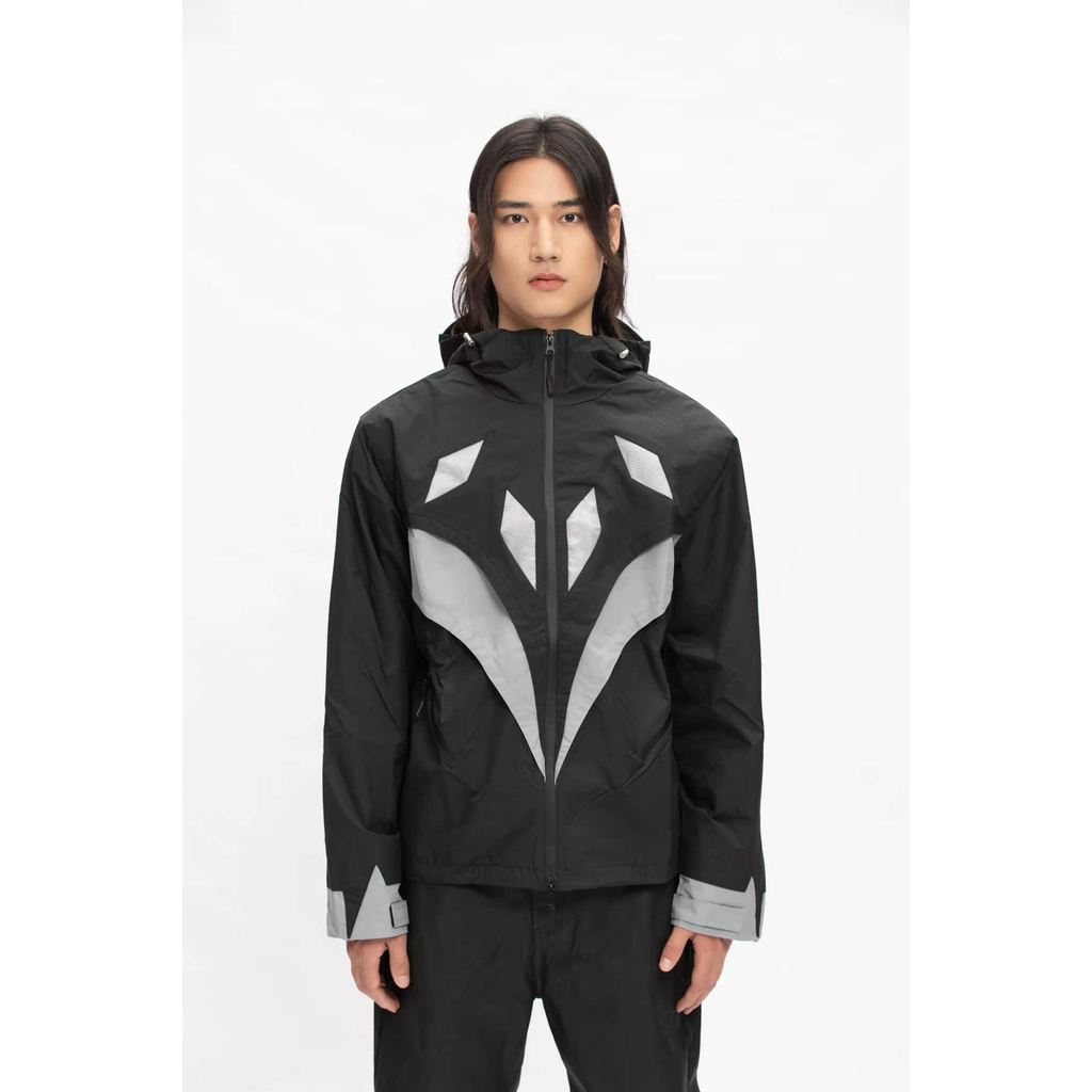 ClareLewis Metal Mesh Multi-Layer Waterproof Windproof Jacket Jacket Jacket