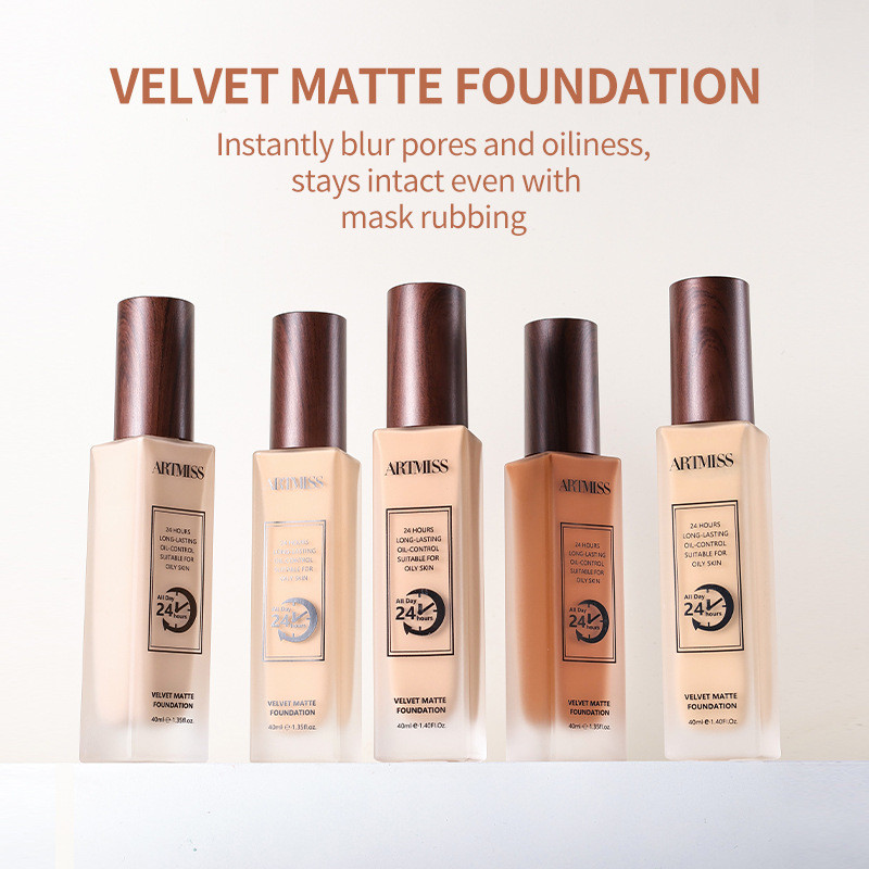 Beauty Porcelain Skin Liquid Foundation ติดทนนานไม่มีแต่งหน้า Foundation ครีม Moisturizing คอนซีลเลอ