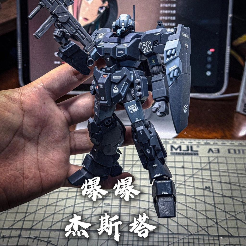 รุ่นระเบิด hg สีโปร่งใส Jesta Assembly รุ่น HG1/144 พร้อมอาวุธในประเทศ Mecha รูป jms