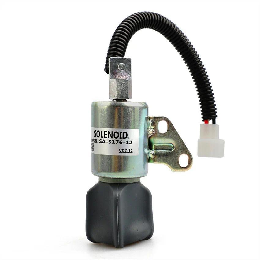 หยุดโซลินอยด์ SA-5176-12 1756ES-12SUC5B1S5 SA-5176 สําหรับ Kubota D722 D902 Z482 1PC