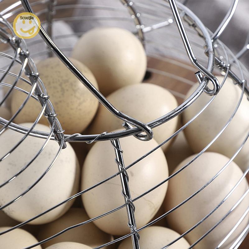ScoutJie Homewares Chicken Hen Shaped Egg Collection Storage Wire Basket Farmhouse Style Organizatio