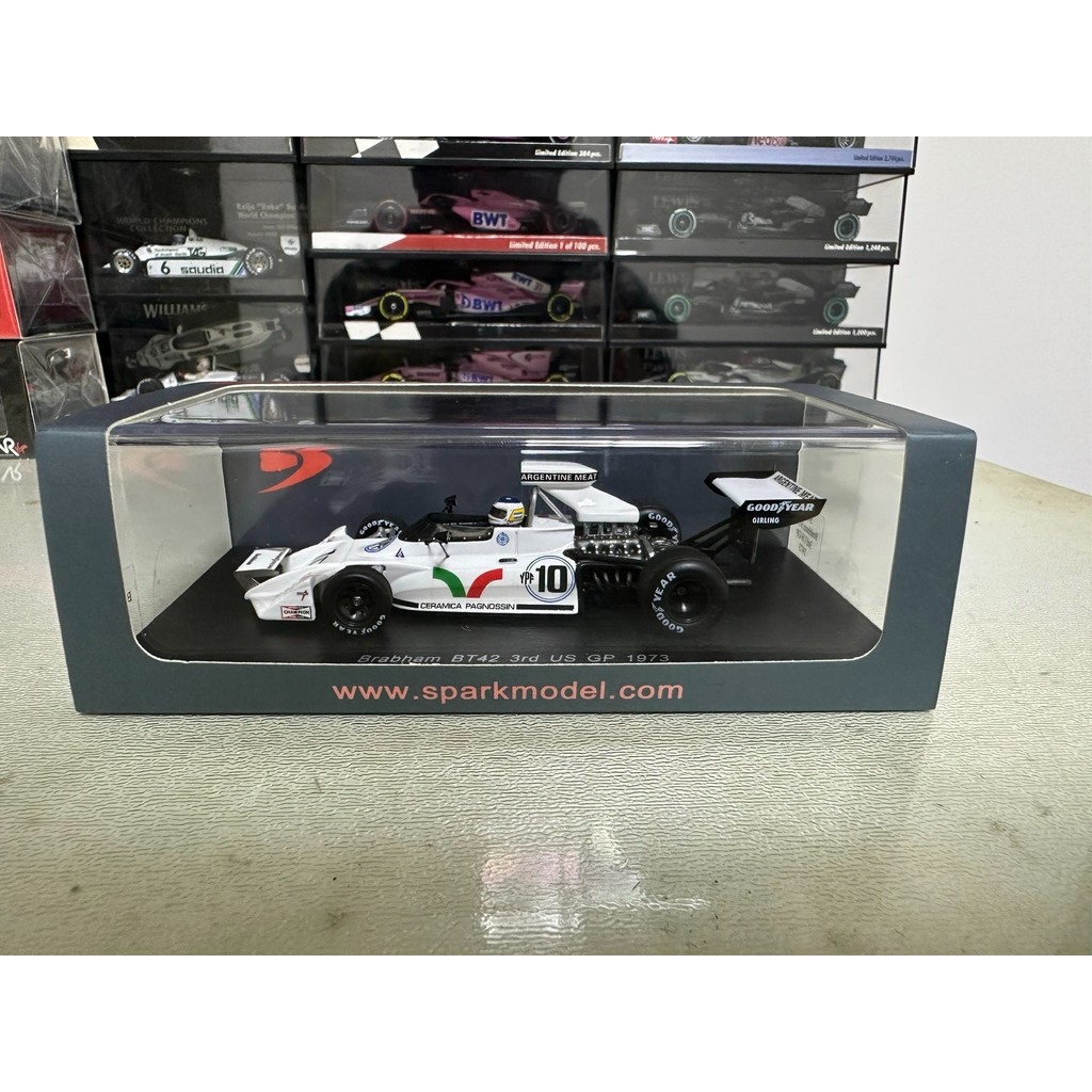 Spark 1/43 Brabham Brabham BT42 1973 US Grand Prize Season Army Carlos Reutemann Model Original Pack