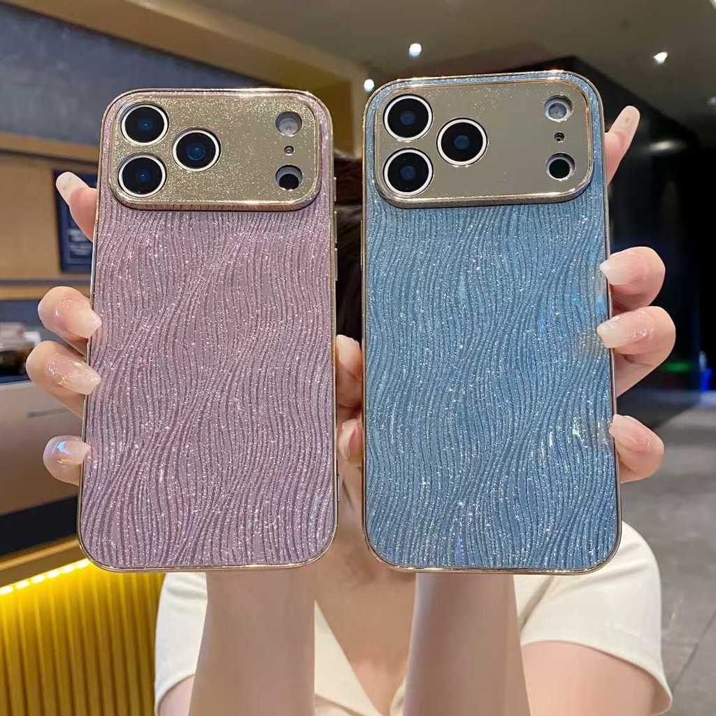 SAMSUNG เคสสําหรับSamsung Galaxy A08 A07 A18 A17 A27 A37 A57 A56 S26 S25 S24 S23 ULTRA PLUS 5Gชุบป้อ
