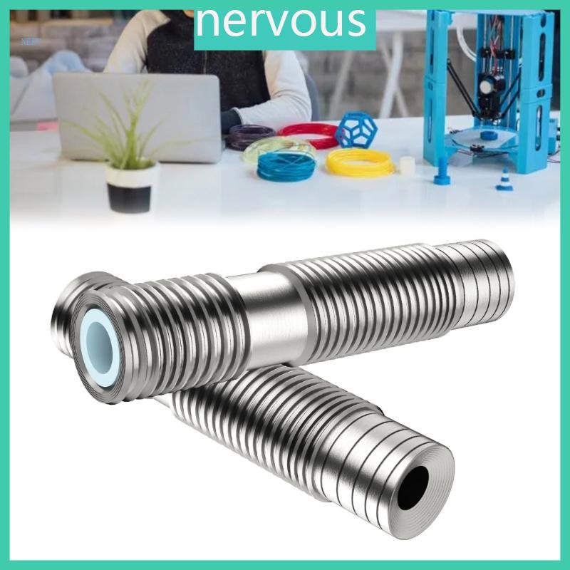 NERV 1 2 3PCS สําหรับ KP3S คอสแตนเลส Extruder Hotend คอ M6 ด้าย 6x30 มม.สําหรับ 1 75 มม.เส้นใย 3D เค