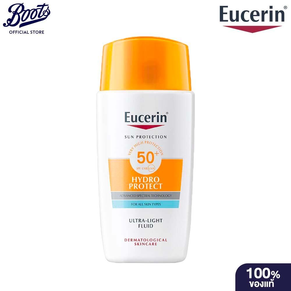 Eucerin Sun Hydro Protect Ultra Light Fluid Spf50+ 50ML ยูเซอริน กันแดดเนื้อบางเบา