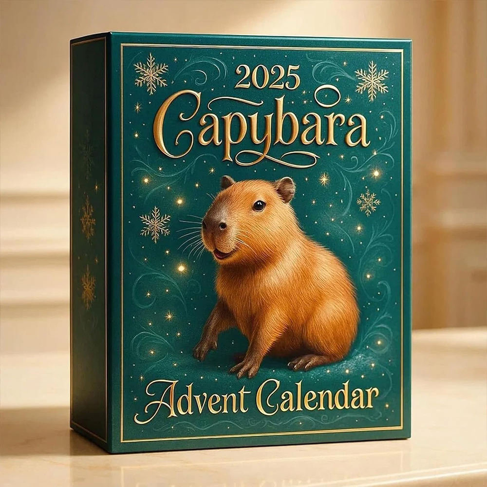 Capybara Advent Calendars 2025 Christmas Ornament Countdown Calendar 2D Acrylic