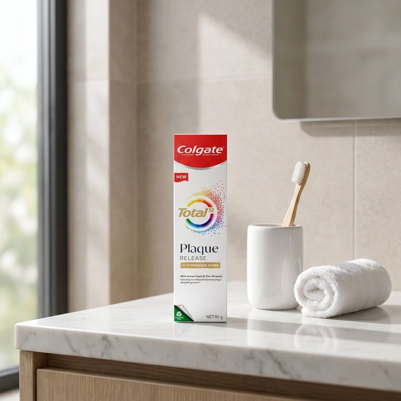 คอลเกตยาสีฟันโททอลพลัครีลีสเจนเทิลฟราแกรนท์มินท์ 95กรัม Colgate PlaqueFragrantMint 95g [หมายเลขบาร์โค้ด 6920354835926 ]