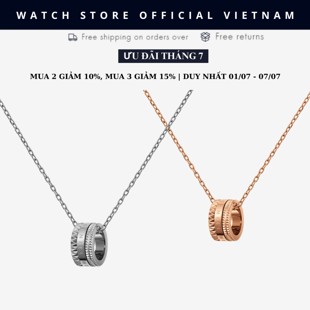 [ของแท้] Womens Daniel Elevation Necklace Silver, Rose Gold, สร้อยคอแท้ - 24822895253