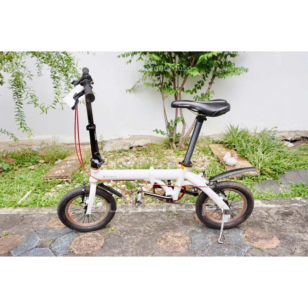 จักรยานพับได้ญี่ปุ่น - ล้อ 14 นิ้ว - Single Speed - อลูมิเนียม - Renault Ultra Light7 - สีขาว [จักรย