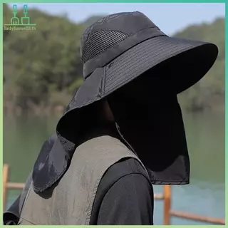 DOULLADY ฤดูร้อน Sun หมวกป้องกันรังสียูวีหมวกตกปลากลางแจ้งสําหรับผู้ชายผู้หญิงเดินป่า Camping Visor Buet หมวก Ne Flap ชาวประมง TH