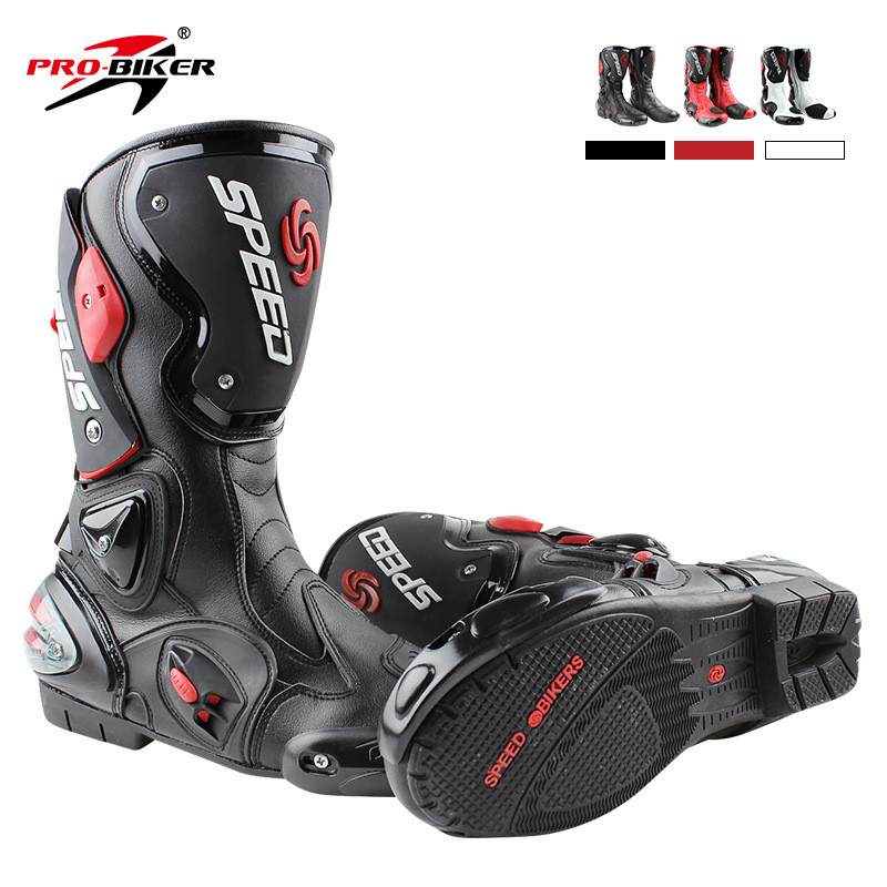 PRO-BIKER ความเร็วรองเท้ารถจักรยานยนต์ Racing รองเท้า Cross Country รองเท้าการแข่งขัน Cross Country 