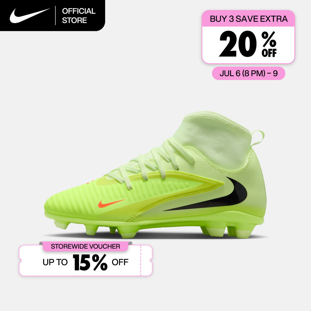 Nike Older Kids' Jr. Phantom 6 High Club Multi-Ground Soccer Cleats - Hyper Crimson [HQ2022-800]