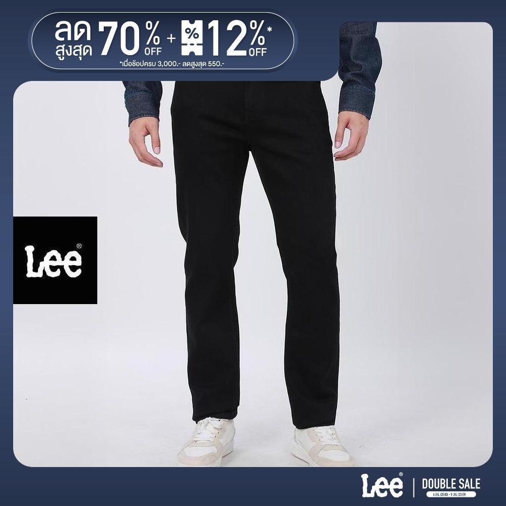 LEE กางเกงยีนส์ผู้ชาย เอวกลาง ทรงตรง รุ่น LE S226MEDDN13 สีดำ