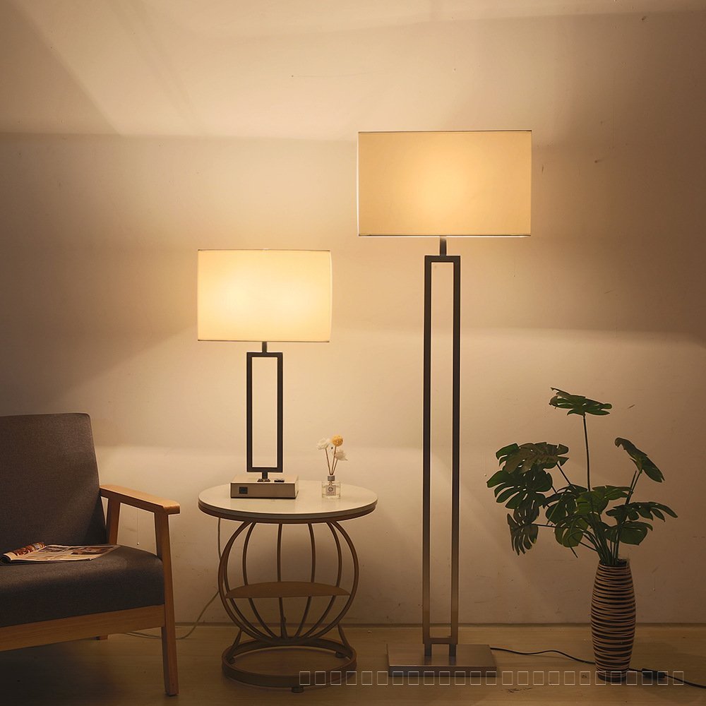 Postmodern minimalist hotel floor lamp, American-style hotel room lobby floor lighting fixture 9X1J