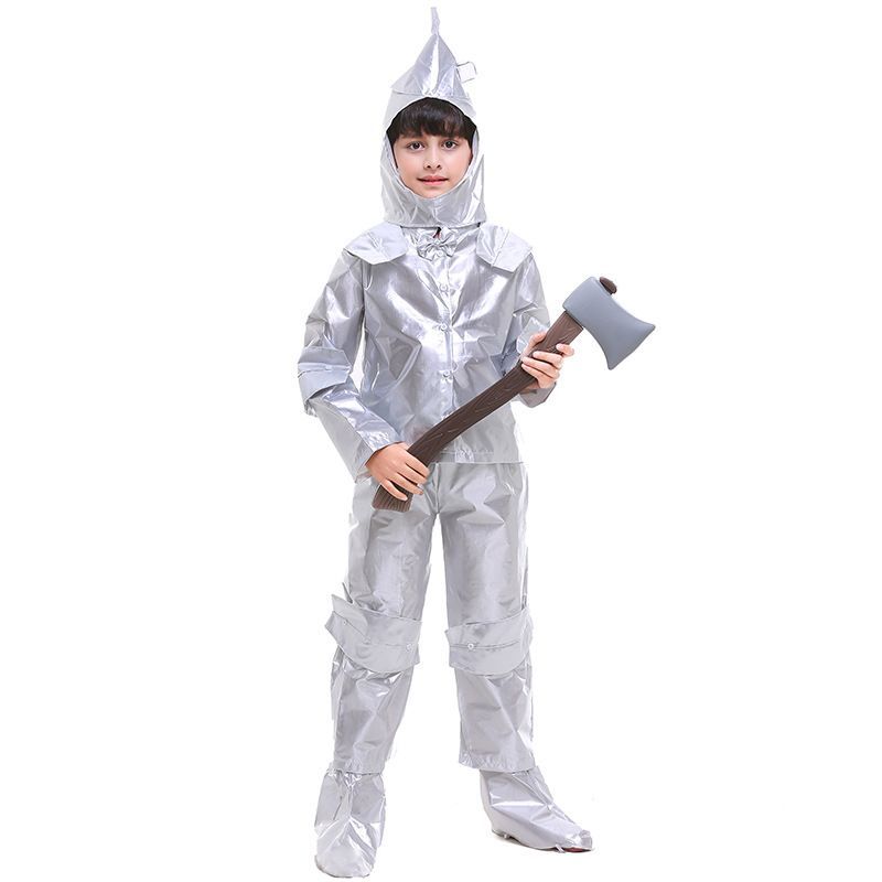 [จัดส่งด่วน] คอสเพลย์ฮาโลวีน Tin Man Tin Man เครื่องแต่งกายวัน 6 Boy Iron Man เครื่องแต่งกาย The Wiz