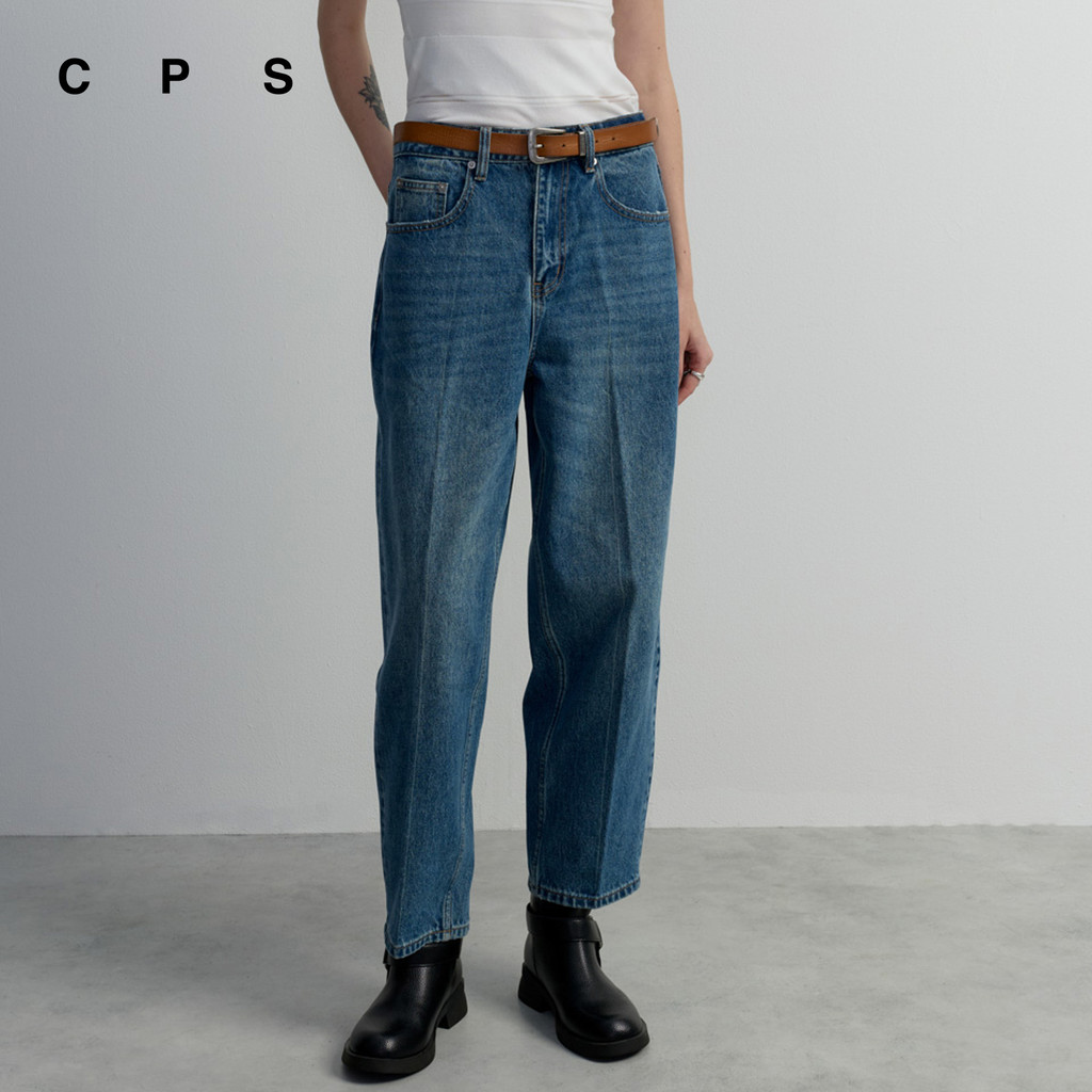 CPS กางเกงยีนส์ทรงเทเปอร์ ผู้หญิง TAPERED FIT JEANS รุ่น C26WGWA116 (AW26#A1)
