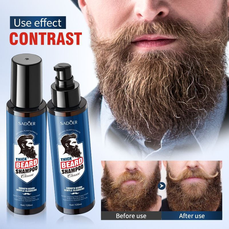 ~~ SADOER Tidy-up สเปรย์ทําความสะอาด Beard Care Oil Soft Beard แชมพูทําความสะอาดลึก Beard Care 3yy