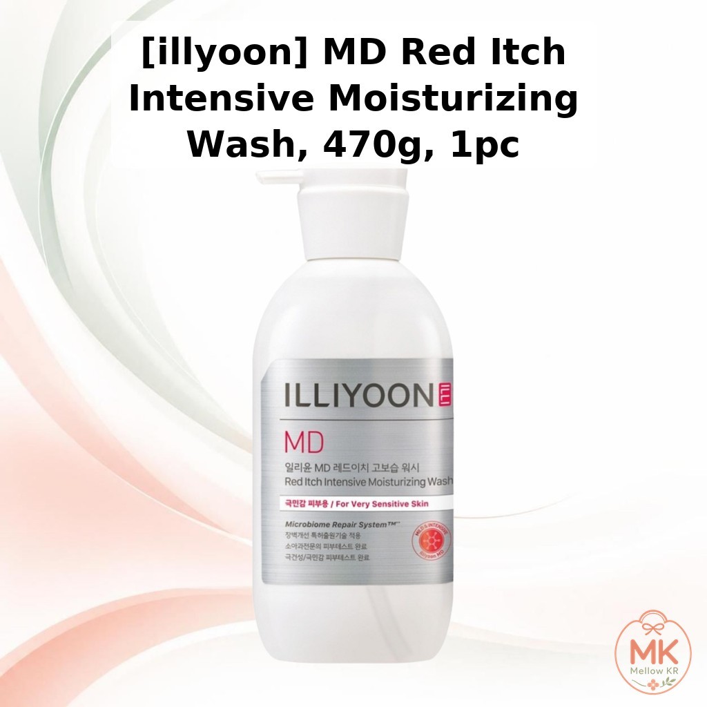 [illyoon] MD Red Itch Intensive Moisturizing Wash, 470g, 1 ชิ้น / Korean Body Wash / Intensive Moist