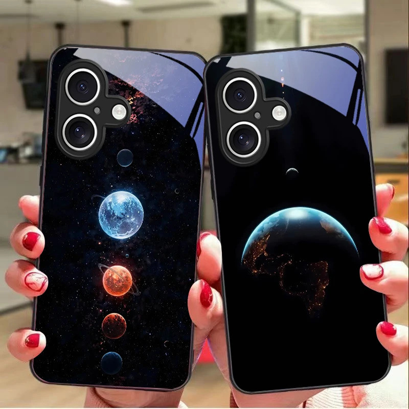 BK-1 Black Secret UniverseสําหรับiPhone 16 E 15 14 13 Plus 12 mini 11 Pro Max XR Xs X 7 8 6S 2022 สี