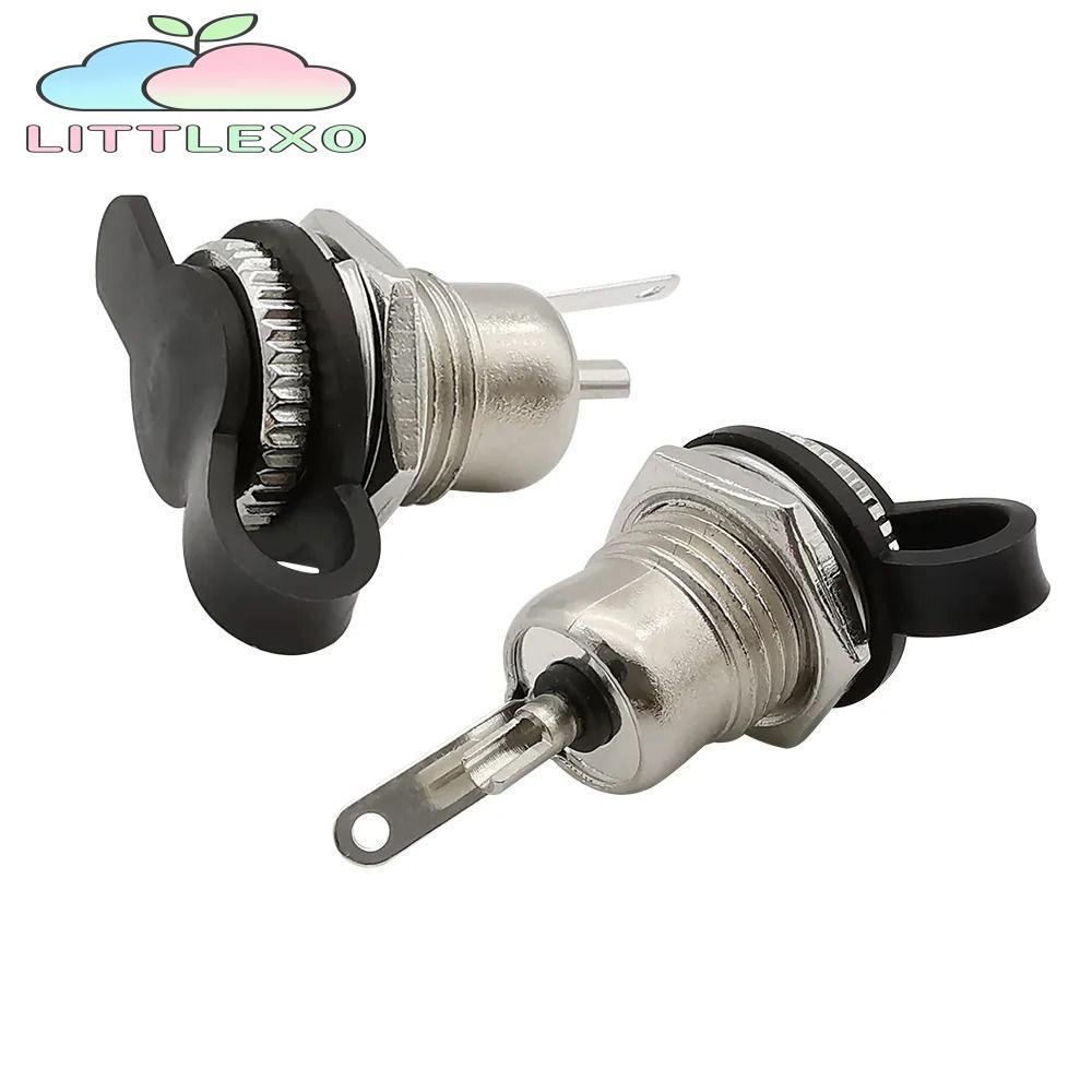LITTLEX DC Jack Adapter, 5.5 x 2.1 มม.DC-099 DC Power Female Socket Jack, โลหะทนทานคุณภาพสูง DC-099 