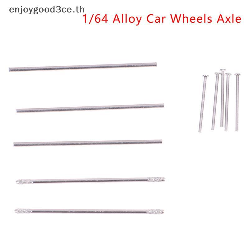 L&Z 1Set 1/64 รถโลหะผสมล้อเพลา 0.8x25 มม./28 มม.Hollow Shaft w Nails Pin สําหรับ 1:64 HW//Tomica รุ่