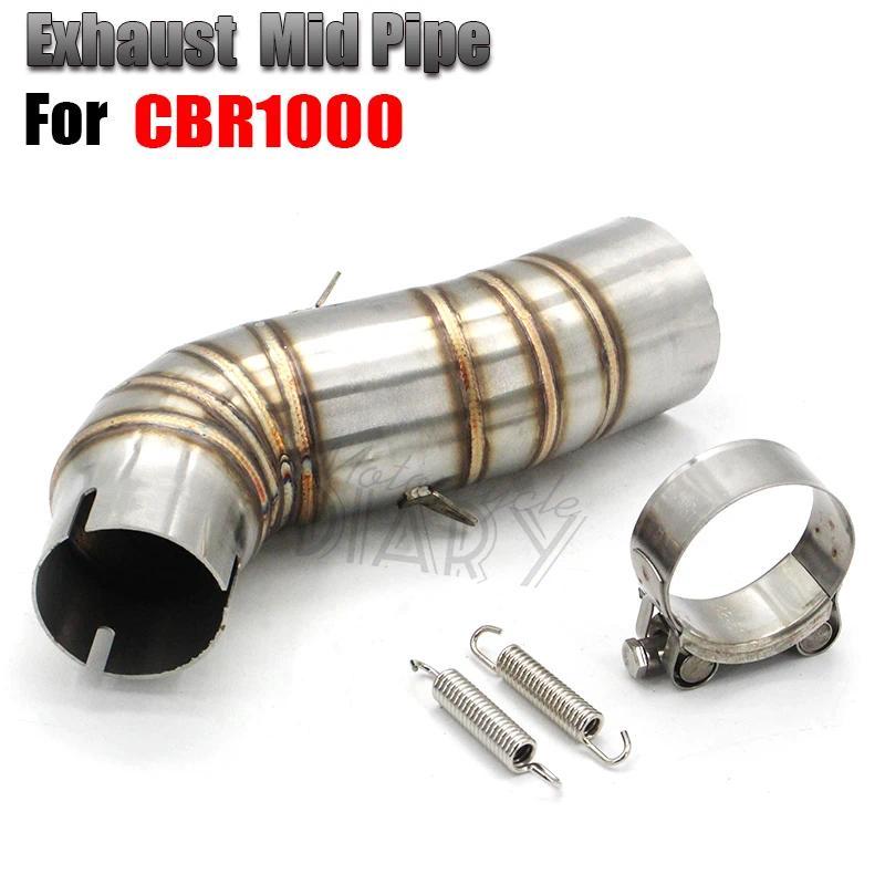 EM สําหรับ Honda CBR1000 CBR 1000 2008-2012 รถจักรยานยนต์ท่อไอเสียกลาง Link ท่อ Racing หนี Moto PIT 