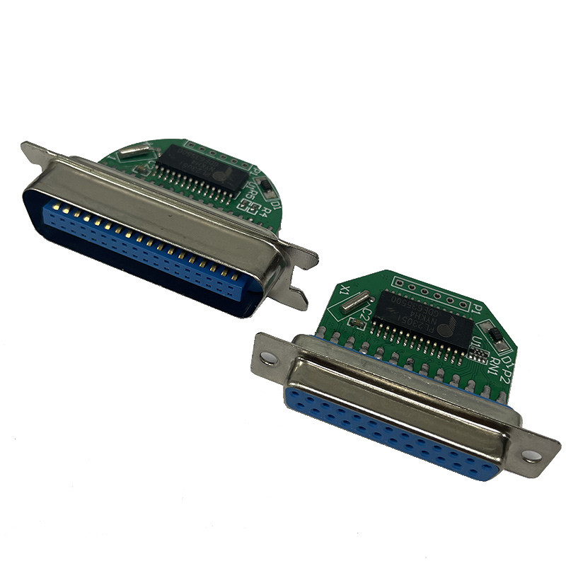 PL2305 การพิมพ์สายบอร์ด 25 Pin/36 Pin เครื่องพิมพ์ PL2305 ชิป USB Transfer พอร์ตขนานโมดูล