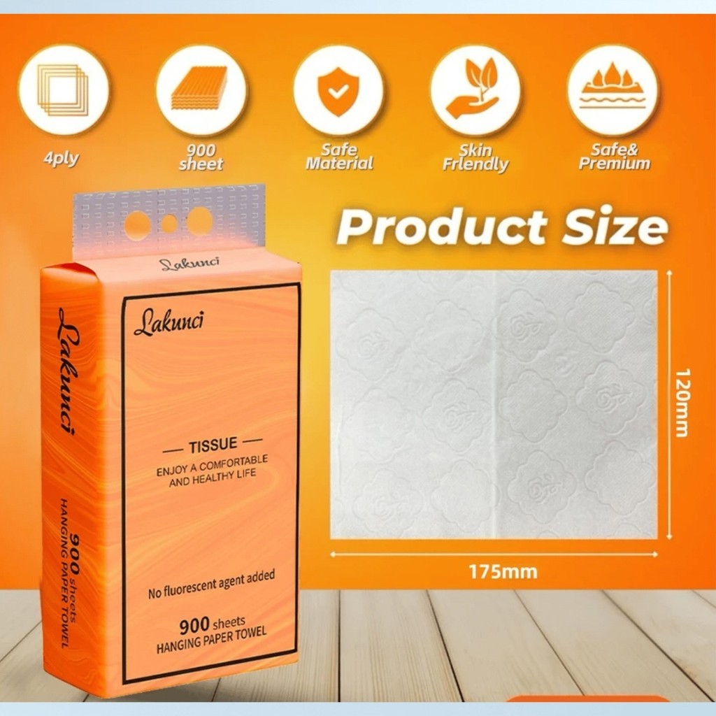 PULL-OUT สิ่งแขวนจาก THE BOTTOM EASY KITCHEN TISSUE แขวน มอก.SUE 4 ชั้น TISSUE FOR KITCHEN / TRAVEL 