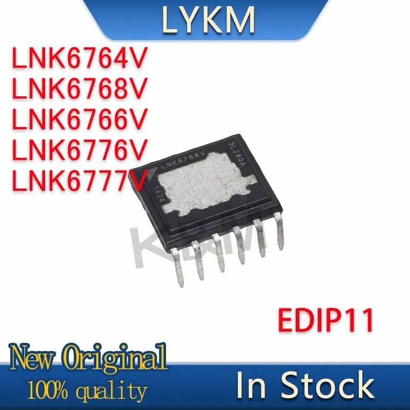 5PCS LNK6766V LNK6764V LNK6768V LNK6776V LNK6777V EDIP11 Power maning ชิปในสต็อกขายส่ง