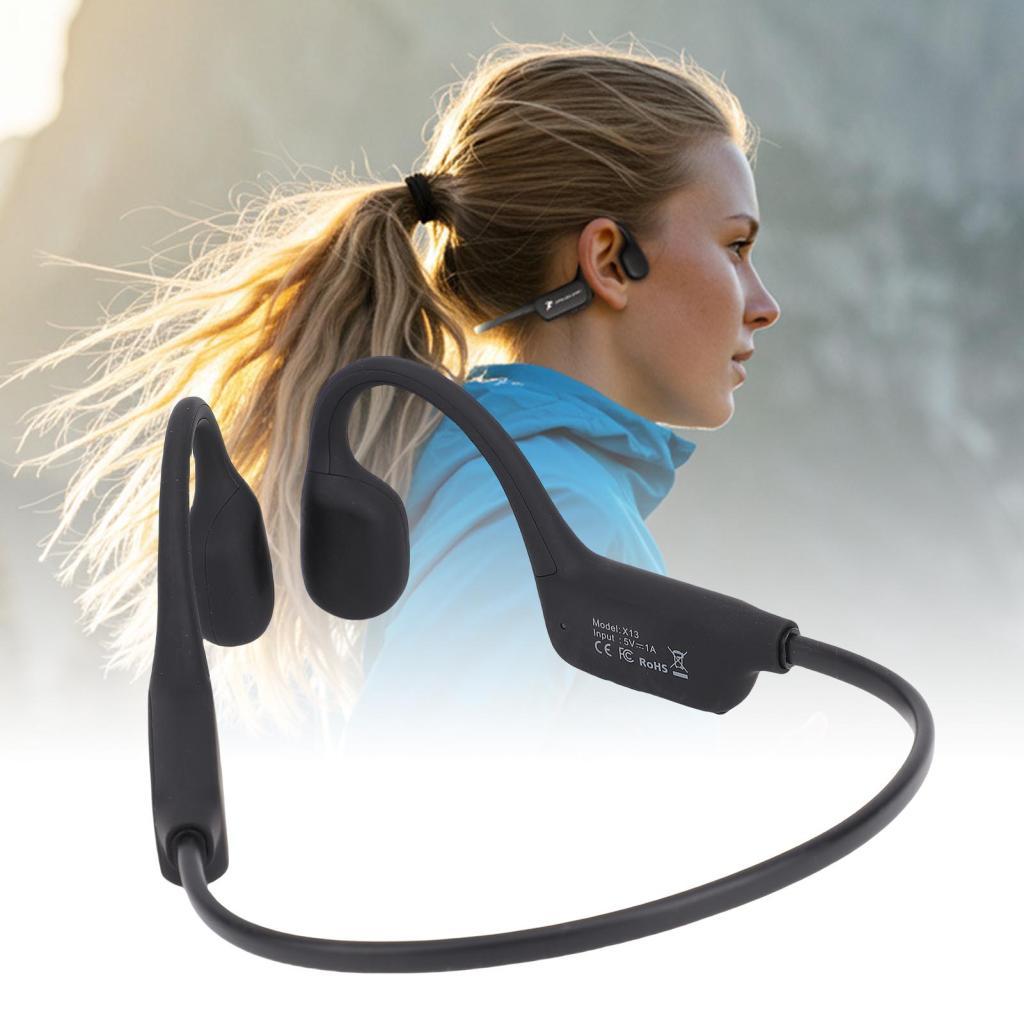 Aramox Bone Conduction หูฟัง IPX6 กันน้ําชุดหูฟังกีฬาตัดเสียงรบกวนพร้อมไมโครโฟนสําหรับออกกําลังกายวิ