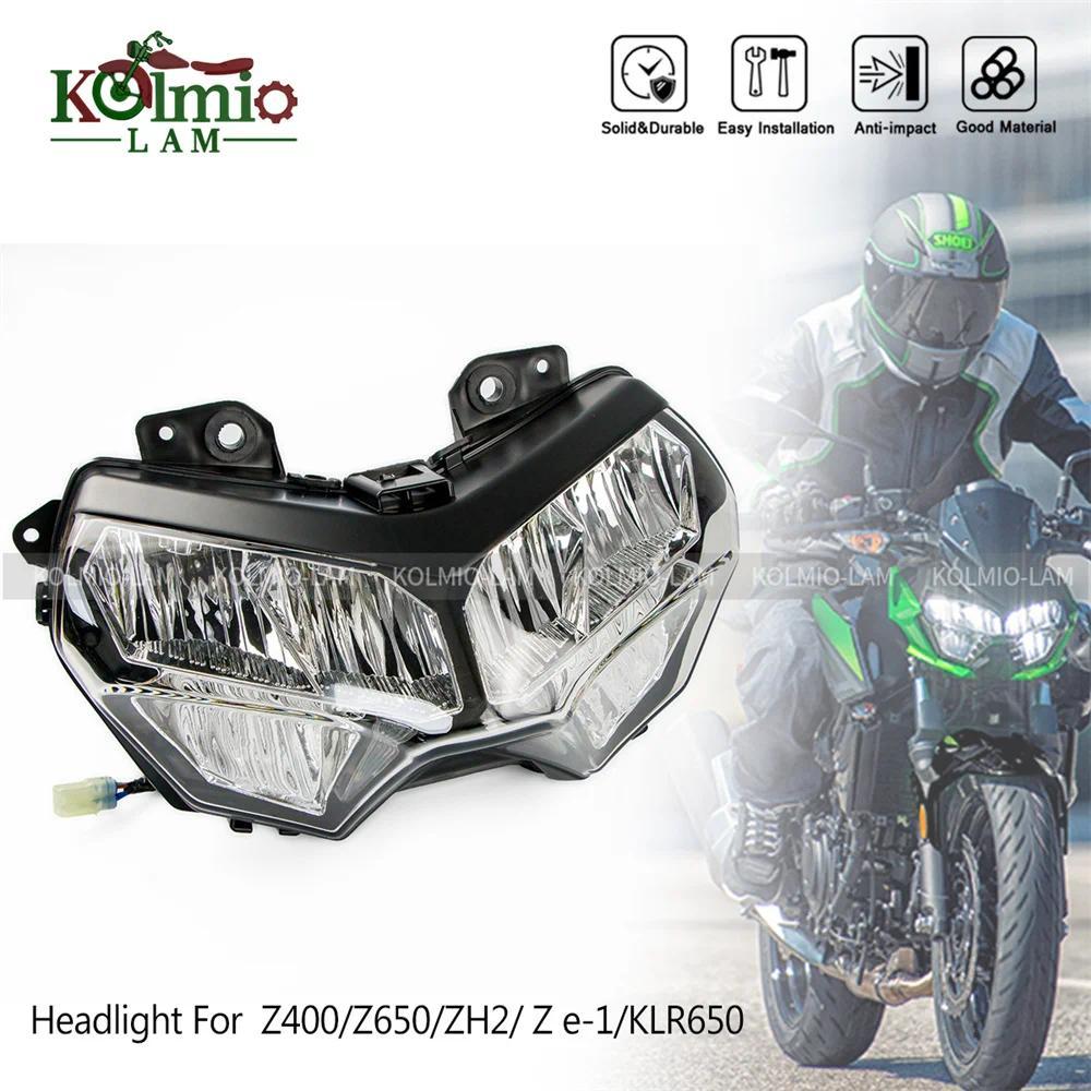ZFitสําหรับKawasaki Z250 Z650 Z400 Z900 KLR650 Z H2 ไฟหน้ารถจักรยานยนต์ไฟหน้า 2020 2021 2022 2023 Z 