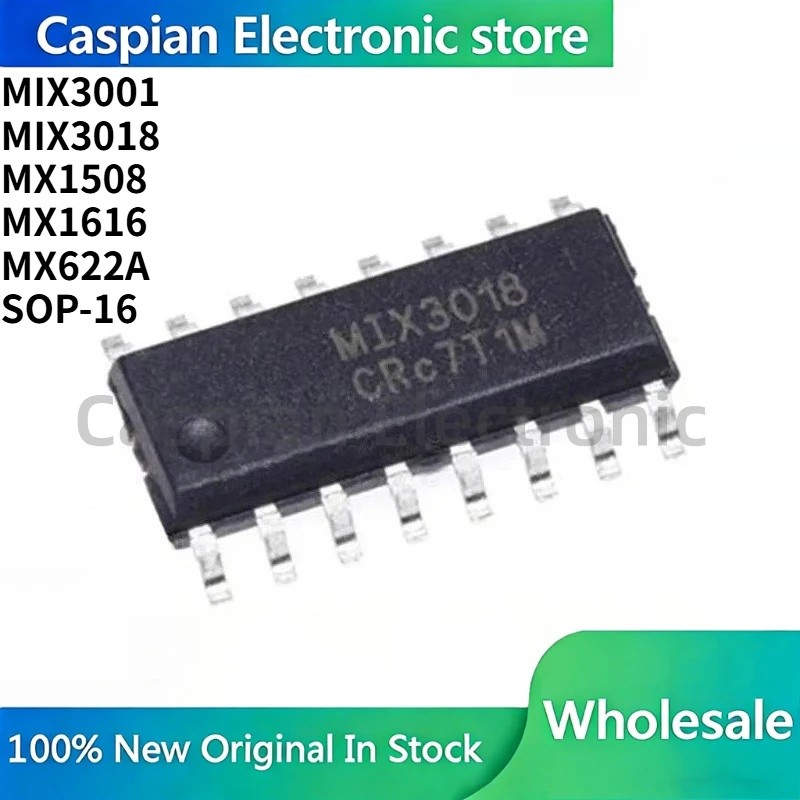 5pcs MIX3001 MIX3018 MX1508 MX16 MX622A SOP-16 ชิป ic ในสต็อกขายส่ง