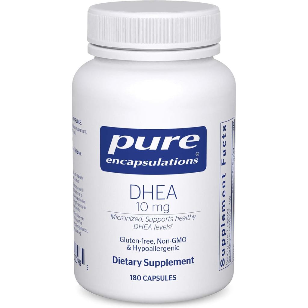คุณสมบัติบริสุทธิ์ DHEA 10 mg - Adrenal for Immune Support, Metabol & Hormone Balance* - พร้อม DHEA 
