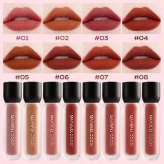 ไม่ติดหลอด ไม่ติดแก้ว HOT KISS LIP MATTE ลิปแมตต์สีชัด ติดทน กันน้ำ ไม่หนักปาก ลิปแมตช์เนื้อบางเบา ติดทนนาน NEW
