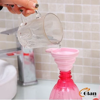 Glanxuan กรวยซิลิโคน พับเก็บประหยัดพื้นที่ พกพาสะดวก Silicone funnel