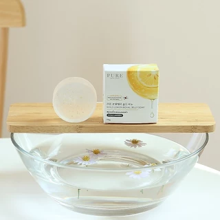 [ Pure Official ] สบู่มอยส์หน้าเงา นมผึ้งเลม่อน ขนาด 70 g. สูตรลดฝ้า กระ หน้าขาวใส จุดด่างดำ พี่ฟ้า ของแท้ ขนาด 70 g.