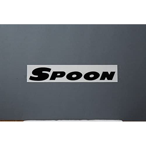 สติกเกอร์ทีม Spoon Sports สีดำ 300mm | Spoon Sports Team Sticker, Black, 300mm