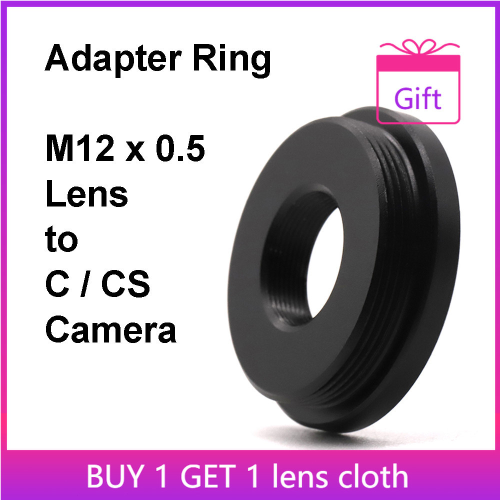 สกรูเมาท์อะแดปเตอร์แหวนโลหะสําหรับเลนส์ M12x0.5 (S) และกล้องอุตสาหกรรมกล้องวงจรปิด C / CS M12 - C M1