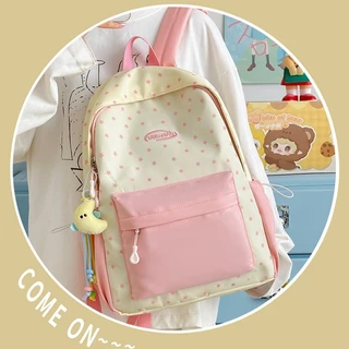COD กระเป๋าเป้สะพายหลัง ความจุใหญ่ แข็งแรงกันคราบ สีพาสเทล เหมาะสำหรับทุกชุด มีหลายสไตล์ / สีให้เลือก